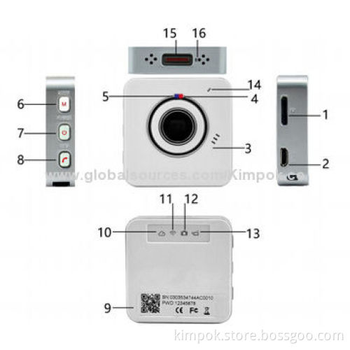 720P Action sports camera with Wi-Fi, Full HD 720P at 30fps, 30M waterproof